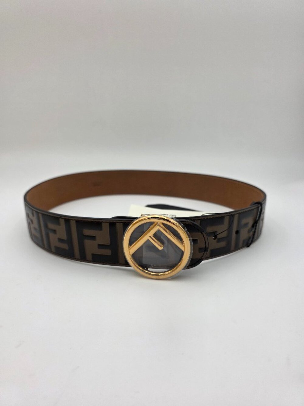Fendi Vitello Century Bicolor FF 1974 Embossed Belt